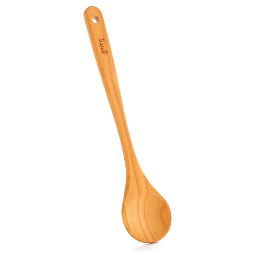 Custom Engraved Cherry Wood Cooking Spoon - Personalized Wooden Kitchen Utensil - Image 3