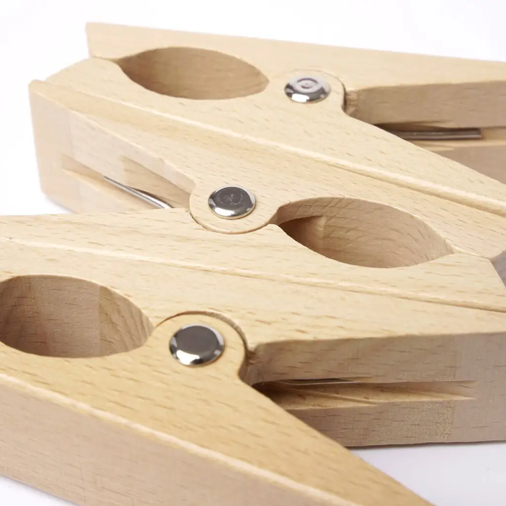 Wooden Beach Clips - Set of 2 Handcrafted Coastal Decor - Image 4
