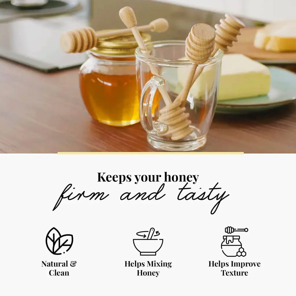 Handcrafted Set of 4 Wooden Honey Spoons - Sweet Honey Dipper Gift Set - Image 8