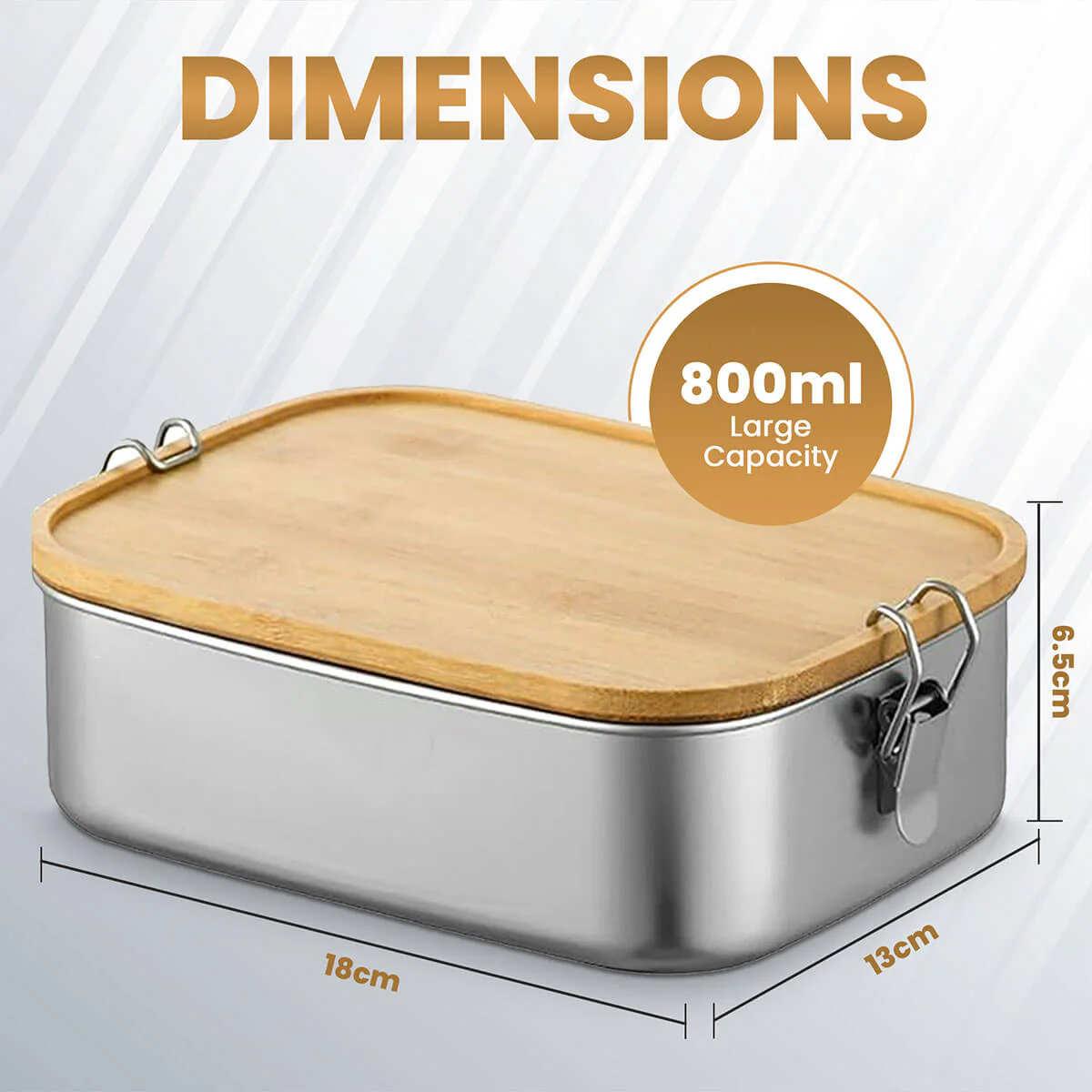 Lunch Box with Water Bottle - Stainless Steel Set - Image 5